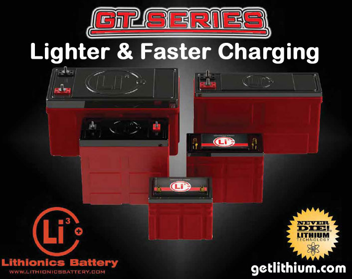 GT Series lithium-ion batteries for RV's, cars, marine, solar and more