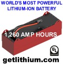 Lithionics Battery lithium-ion solar power deep cycle storage batteries are 98% efficient