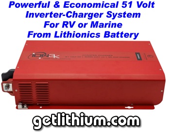 Lithionics Battery 3,000 Watt 51 Volt inverter-charger