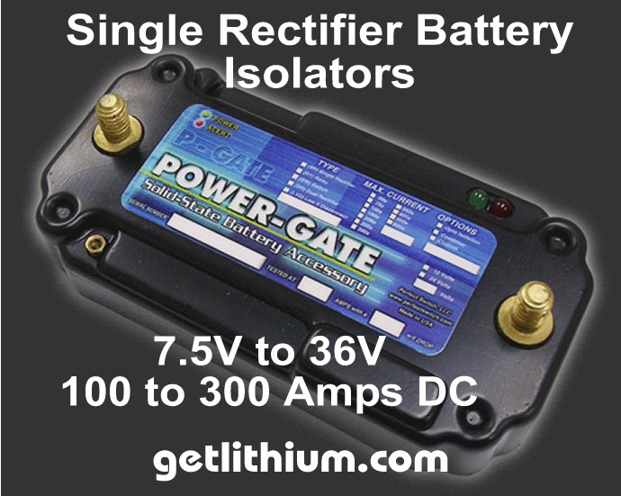 Perfect Switch Power-Gate single rectifier solid state battery isolators - Generation 4.0