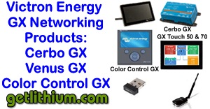 Victron Energy Cerbo GX, Touch 50 and Venus GX networking and display controllers, Victron Power Cables and Data Cables and Victron VE.Net products for RV and Marine