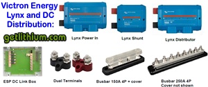 Victron Energy Lynx, Dc power distribution and bus bars
