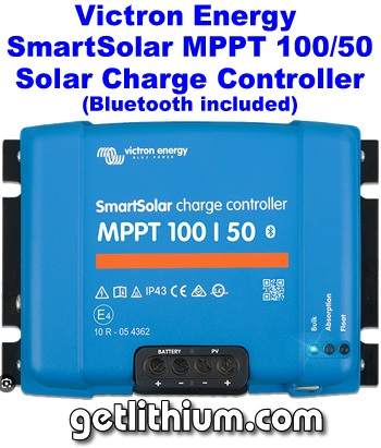 Victron Energy Smartsolar MPPT solar charge controller model 100-50 for 12 and 24 Volt battery systems