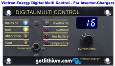 Victron Energy Digital Multi Control panel for use with Victron Qauttro and Multiplus inverter-chargers