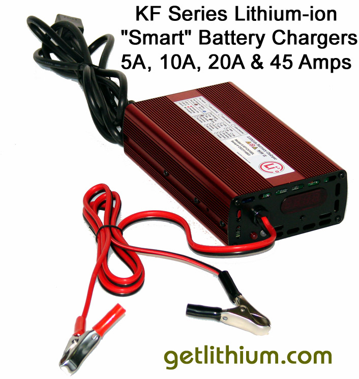 Click here for a larger KF Series lithium-ion battery charger image in a new window