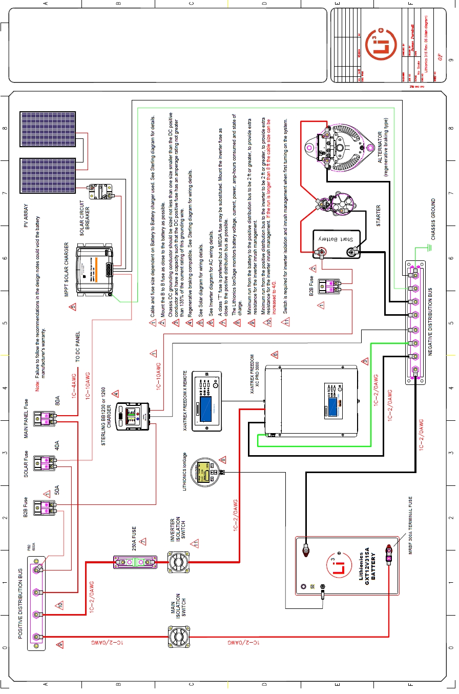 Click on the image for a larger Lithionics battery wiring installation wiring diagram