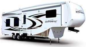deep cycle lithium-ion batteries for luxury RV  5th Wheel Travel Trailers