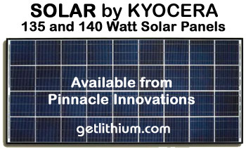 Kyocera 135 watt and 140 watt high efficiency solar panels for off-grid, grid-tie, micro grid and other alternate energy systems and projects