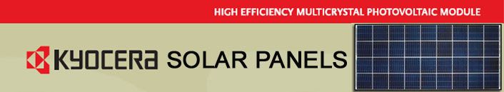 Kyocera Solar panels for Off-grid, Micro Grid, Solar and Wind Energy Alternate and Renewable Energy Systems