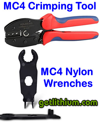 High quality MC4 crimping tools and nylon MC4 wrenches for MC4 assembly