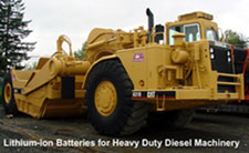 Click here for details on our lithium ion batteries for Heavy Duty diesel Machinery and Equipment