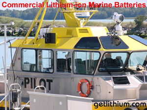 Lithium-ion batteries are the ideal choice for all Commercial Vessels.