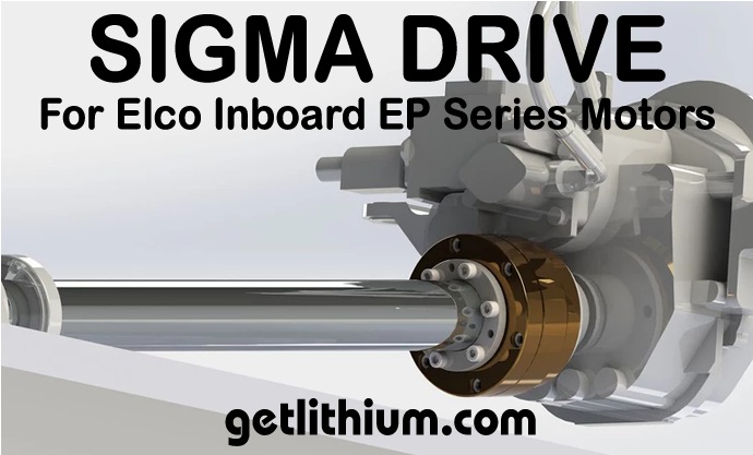 Click here for a larger image of the Bruntons SIGMA drive coupler for Elco inboard electric marine engines.