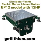 Elco EP-12 high efficiency electric marine propulsion motor
