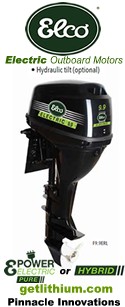 Check out the lineup of Elco Electric Outboard Motors: Elco EP-5 electric 5HP outboard motor, Elco EP-7 electric 7HP outboard engine and the Elco EP-9.9 9.9 horsepower electric outboard motor for boats, pontoon boats and sailboats