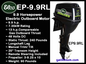 Click here for details on this Elco 9.9HP electric outboard motor
