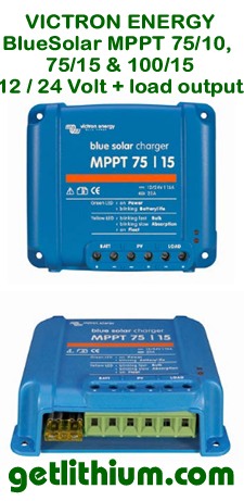 Victron Energy's simple Blue Solar MPPT solar charge controller - without Bluetooth App feature
