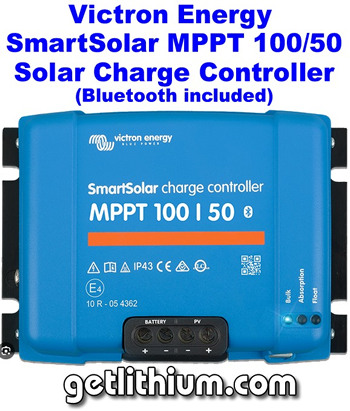 Victron Energy's advanced Smart Solar MPPT solar charge controller model 100/50 - with Bluetooth App feature