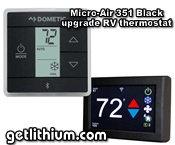 Micro-Air EasyTouch electronic thermostat control for RV and marine air conditioners - Model 351-Black