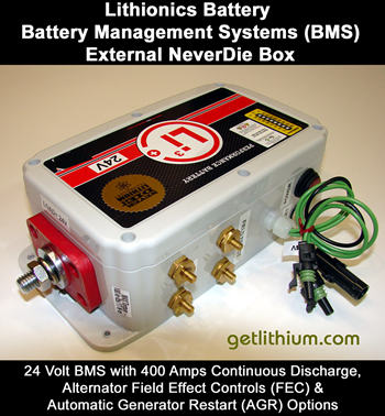 Lithium-ion NeverDie external battery management system box