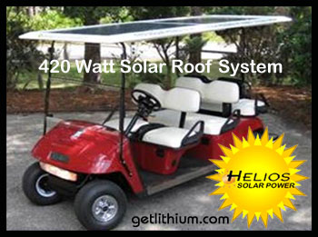 Enjoy your golf game more when you know you have power to spare with a solar powered golf cart!