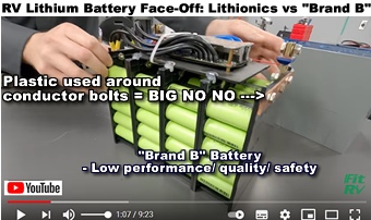 Lithionics only uses high quality, high capacity quality lithium-ion battery cells