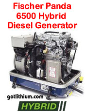 Fischer Panda PMS 6500 5.5 kilowatt diesel hybrid electric generator - click for a larger image...