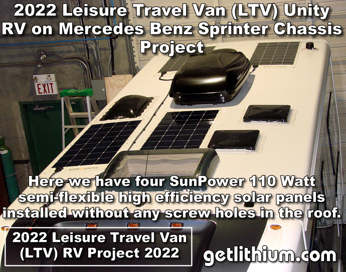 Click on the image for a larger photo of this Lithionics lithium-ion battery installation project on this great Recreational Vehicle
