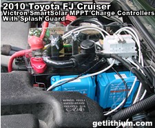 2010 Toyota FJ Cruiser solar panel installation - click for larger image
