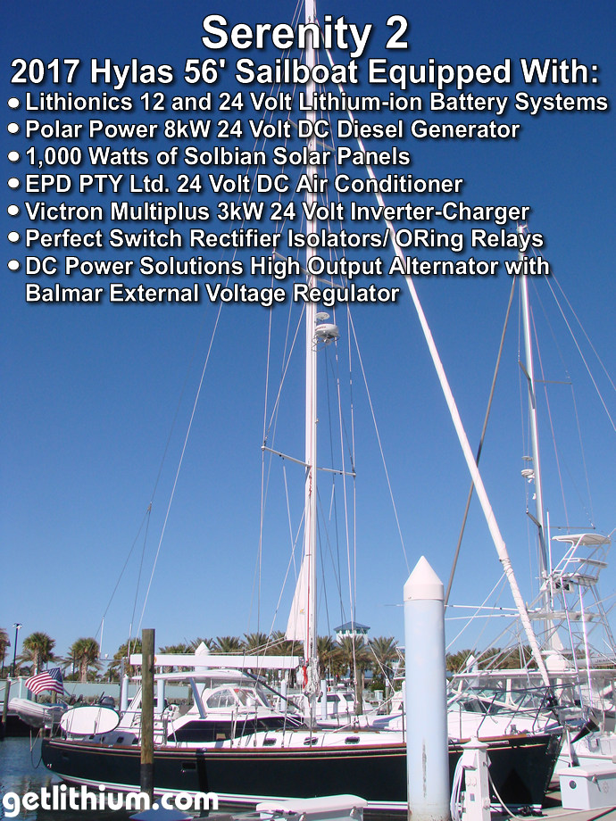 56 foot Hylas sailboat installation photos