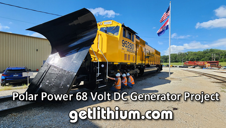 Click on the image for details of this Polar Power 20kW DC diesel generator snowplow railway project