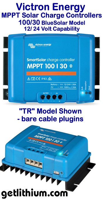 Click on the image for a larger Victron MPPT solar controller image