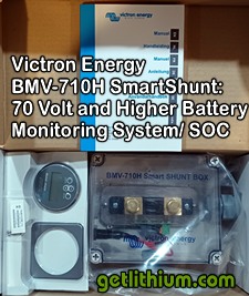 Victron Energy Smartshunt 710H battery monitoring system with Bluetooth App for high Voltage battery systems 70 Volts to 350 Volts DC - perfect for marine electric proipulsion and solar systems