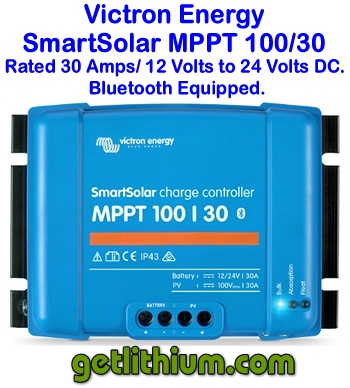 Victron SmartSolar MPPT 100V 30 amp 12/24-Volt Solar Charge Controller  (Bluetooth)