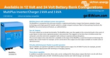 Victron MultiPlus 3kW inverter-charger spec sheet