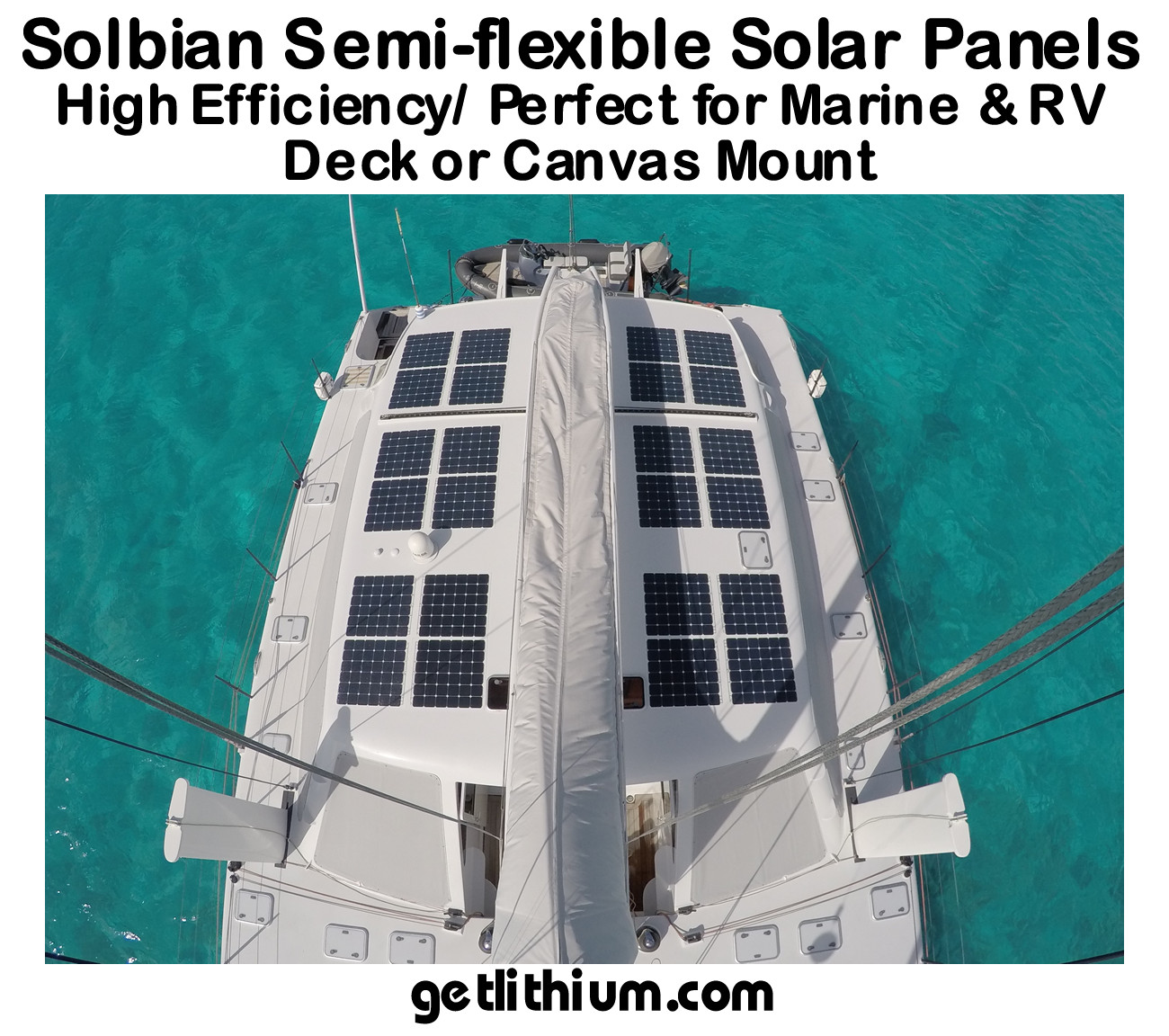 Solbian 52W - 144W SP Series Flexible Solar Panel - e RV