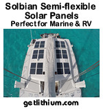 Solbian, SunPower and GoPower semi-flexible solar panels