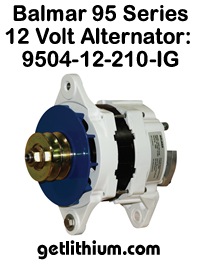 Balmar 12 Volt 210 Amp alternator kit