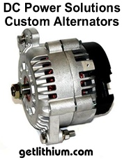 DC Power Solutions high output alternator for marine engines - click for larger image