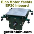 Click here to see the new Elco EP20 48 Volt 20 horsepower DC electric inboard lightweight and efficient marine motor