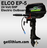 Elco 5 horsepower electric boat motor