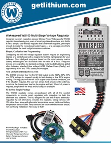 Wakespeed WS100 external 12 Volt and 24 Volt  alternator Voltage regulators.