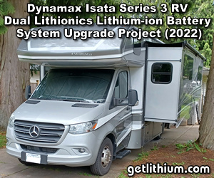 Visit this Dynamax Isata RV Lithionics Battery installation project page...
