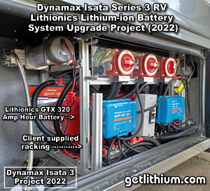 Visit this Dynamax Isata RV Lithionics Battery installation project page...