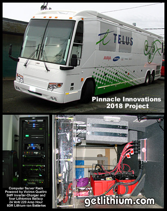 Visit this Lithionics Battery lithium-ion battery installation project on this Prevost Corporate Tour bus...