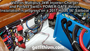 Victron Energy MultiPlus 3kW 24 Volt Dc inverter-charger installation with Perfect Switch POWER-GATE rectifier isolators